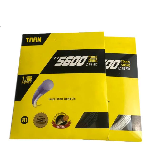 Corda de poliéster durável para tênis e raquetes TT5600 - 1.15mm, 12m, ideal para treinamento