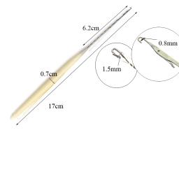 10 pçs plástico tricô agulhas pontos tecer artesanato crochê gancho conjunto plástico crochê agulhas costura tricô ferramentas - Image 2