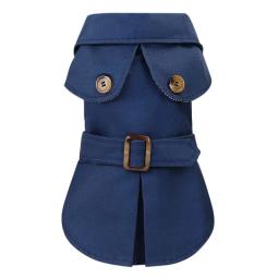 Estilo britânico animais de estimação roupas para cães inverno engrossar casaco trajes hoodies roupas para pequenos cães filhote de cachorro roupas de gato - Image 2