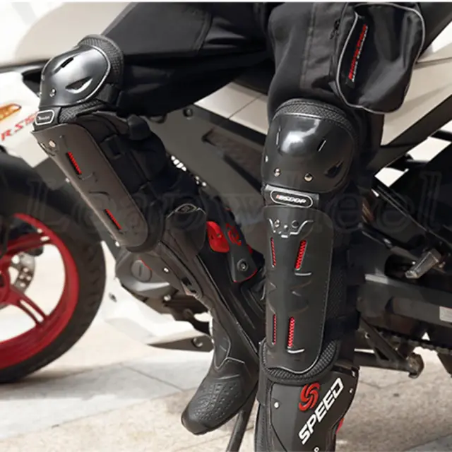 Kit de Joelheiras e Cotoveleiras Quatro Peças para Proteção Off-Road à Prova de Vento e Água