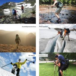 Bastão de caminhada extensível, antichoque, ultraleve, dobrável, acessório para esportes ao ar livre - Image 6