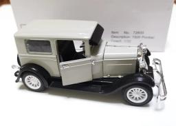 Carro de brinquedo vintage em liga metálica, modelo clássico colecionável do papelão fundido e retrô com caixa original para decoração, 1/32 - Image 3