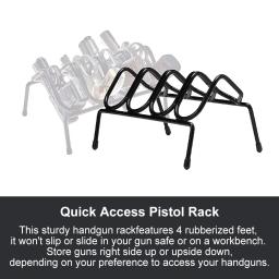 Rack de armazenamento de 4 polegadas para pistola, display multifuncional, suporte de segurança com pés antiderrapantes - Image 5