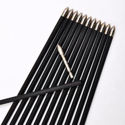 Tiro com arco de carbono sf, flechas de carbono coluna 500 600 700 800 900 1000 id4.2 pontas pena de peru pino para caça arquearia 12pçs - Image 5
