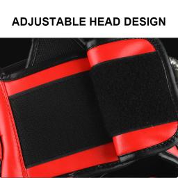 Capacete de boxe muay thai, protetor de cabeça com máscara, equipamento para treino de artes marciais, mma, muay thai, protetor de cabeça, novo - Image 6