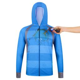 Uv proteção solar camisa de manga longa calças de pesca jaqueta impermeável respirável waders treino dos homens roupas verão único outdoo - Image 2