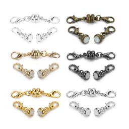 Fechos magnéticos de cobre com Fechos Lagosta, Conectores para colares e pulseiras, Descobertas Jóias DIY, 38x7mm, 10 conjuntos por lote - Image 1