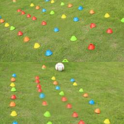 5 pçs/set Sinal Marcador Cones Marcador Discos Prato Resistente À Pressão de Treinamento de Futebol Esportes Balde Acessórios - Image 4