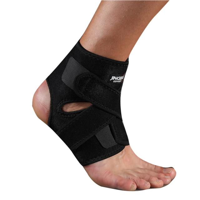 Cinta de Compressão Ajustável para Tornozelo Jingba - Suporte Esportivo e Protetor de Articulação para Tornozelo