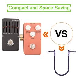 Conector para pedais de efeito de guitarra, 4 unidades, adaptador de áudio tipo z reto, acoplador de instrumento musical, placa acessórios novo - Image 6