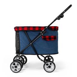 Transportador dobrável para cães e gatos, carrinho de pelúcia, pequeno chiens portátil andando suprimentos, acessórios para gatos - Image 6