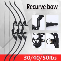 Novo arco recurvo profissional de 30-50 lbs, poderoso arco de flecha de caça arquearia para caça ao ar livre, arco reto, tiro com arco, esportes - Image 1