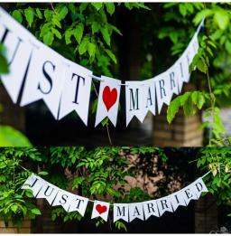 Bandeiras de festa de casamento sr. sra., decoração de eventos, confete de noivado e casamento. - Image 4