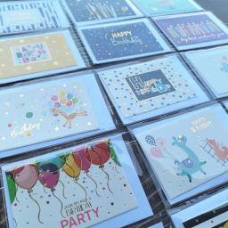 Cartões De Convite Em Branco Com Envelope, Decoração DIY, Cartão De Mensagem, Feliz Aniversário, Festa De Presente, 6x9cm, 15Pcs - Image 5