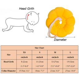 Coleira de Recuperação para Animais de Estimação, Cirurgia Anti-Mordida, Anti-lamber, Proteção para cicatrização de feridas, Gatos, Girassol - Image 5