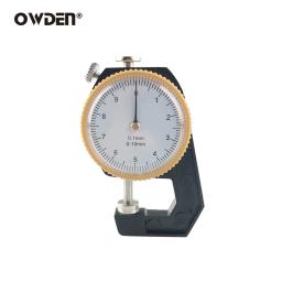 OWDEN Micrômetro-Teste 0-10mm Medidor de Espessura de Dial Medidor de Espessura de Papel de Couro Tester - Image 5