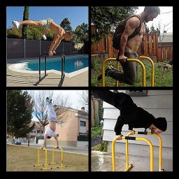 Exercício de fitness barras paralelas barra paralela interior multifuncional treinador para cima split push-ups extensão trainer 1 pc - Image 2