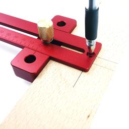 Ferramenta de marcação com régua para riscador, régua de liga de alumínio tipo t para marcação em madeira de 170/270/370mm - Image 3