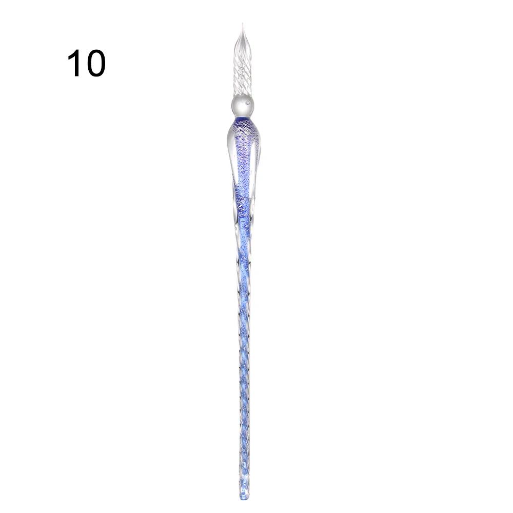 Handmade 3D Vidro Diy Pen, Crystal Pen Holder, Tubo de Luz, Caligrafia Cheia de Tinta, 1 - Image 1