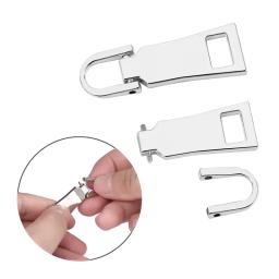 1pc 8 #5 #3 # puxadores de zíper de metal destacável para zíper sliders cabeça zíperes reparação para mochila casaco guia diy costura acessórios - Image 1