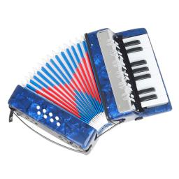 17-key 8 baixo pequeno celulóide acordeão mini ritmo banda brinquedos instrumento musical educacional brinquedo para crianças iniciantes presentes - Image 5