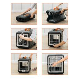 Alwaysm-transportador portátil dobrável para animais de estimação, gato de cachorro, air cairrier, carregador superior de duas portas, resistente, viagem para animais de estimação - Image 6