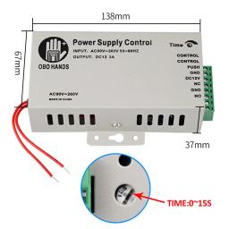 Sistema de controle de acesso por impressão digital, biometria, ip68, à prova d'água, teclado rfid + 180kg, fechadura magnética elétrica, 13.56mhz - Image 5