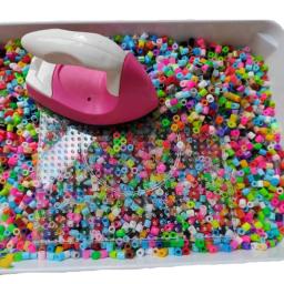 Fuse Beads Kit para Artesanato Decoração, 3D Pixel Puzzle, Contas de Ferro, Handmade DIY, Fusão Contas Brinquedo, Alta Qualidade, 24, 48 Cores, 5mm - Image 1