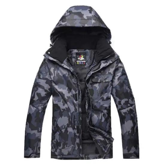 Novo terno de esqui camuflado masculino impermeável respirável jaqueta de snowboard inverno calças de neve ternos masculinos conjuntos de esqui e snowboard - Image 1