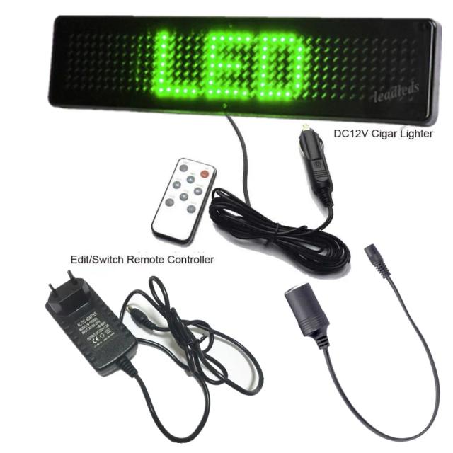Loja de Display LED Verde Multi-Funcional com Rolagem Programável e Controle Remoto para Publicidade Promocional