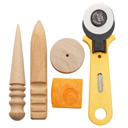 Kit de ferramentas de couro profissional, costura manual, costura, trabalho de escultura para DIY, acessórios artesanais de couro, 37 peças - Image 6