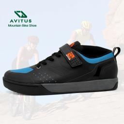 Avitus zapatillas mtb mountain bike sapato sola de borracha declive enduro compatível 2 parafusos spd grampos ciclismo sapato - Image 2