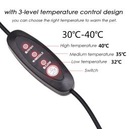 Tapete de aquecimento para répteis, tapete de aquecimento à prova d'água, controle de temperatura, incubadora, ferramentas para tartarugas, cobra, lagarto - Image 2