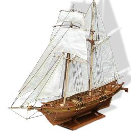 Kits De Construção De Veleiro De Madeira, Modelo Montado DIY, Brinquedo De Vela, Modelo De Navio, 1:100 - Image 1