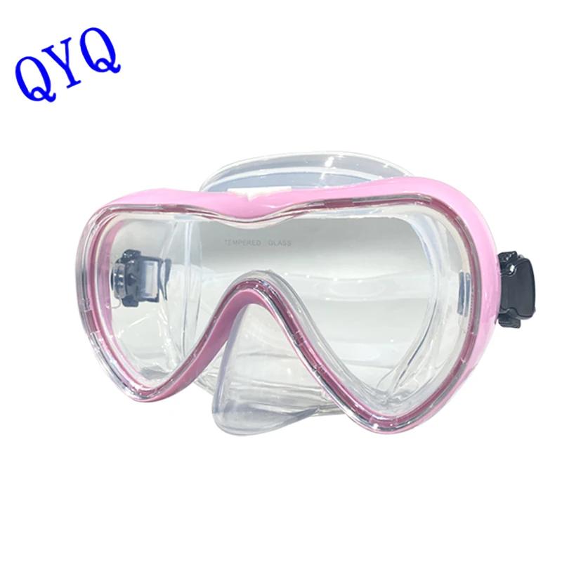 Qyq profissional máscara de mergulho snorkeling terno adulto saia de silicone anti-nevoeiro óculos de natação equipamentos de piscina - Image 1