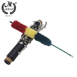 M mbat clarinete escova de alta qualidade woodwind instrumento acessórios fibra macia limpeza interna cotonete ferramentas manutenção música - Image 1