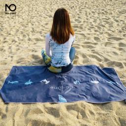 Nu-june toalha de microfibra, toalha esportiva para acampamento, praia, banho, mão, corpo, caminhada antibacteriana, secagem rápida - Image 2
