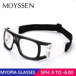 Esporte ao ar livre masculino goggle miopia futebol basquete óculos de proteção com diopter ginásio prescrição eyewear-1.5 -2.0 - Image 1