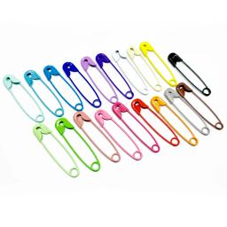 alfinete inoxidável alfinetes para costura 100 pçs coloridos pinos de segurança diy ferramentas de costura acessório agulhas de aço inoxidável grande pino de segurança pequeno broche acessórios de vestuário - Image 2