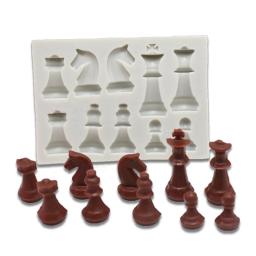 Moldes de resina para artesanato, formas internacionais de xadrez, resina epóxi diy, moldes para fazer joias - Image 1