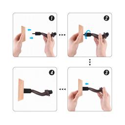 Suporte de parede de madeira para violão, gancho para violão, baixo, ukulele e guitarra elétrica - Image 6