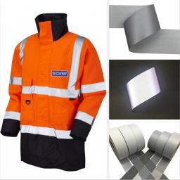 EN471 Fita Refletiva Tecido, Têxtil De Costura Sintética, Material De Costura DIY, Acessórios para Vestuário - Image 5