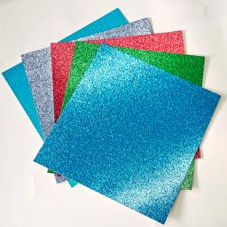 Cartolina infantil em cores mágicas com glitter, papel para artesanato diy com glitter 15 peças - Image 4