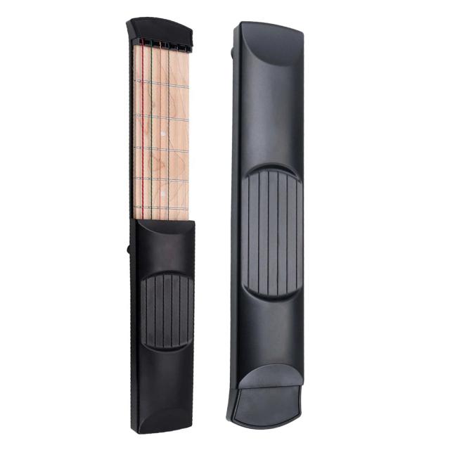 Bolso Colorido para Prática de Guitarra: Trainer de 4 e 6 Cordas com 6 Trastes para Iniciantes