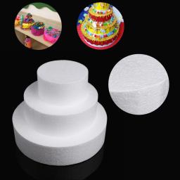 4/6/8 Polegada redonda bolo espuma molde poliestireno sugarcraft manequim prática modelo acessórios de cozinha festa diy decorações - Image 2