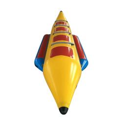 Barco inflável Banana Esqui Aquático para Beach Club, Heavy Duty PVC, 4 Assento - Image 3