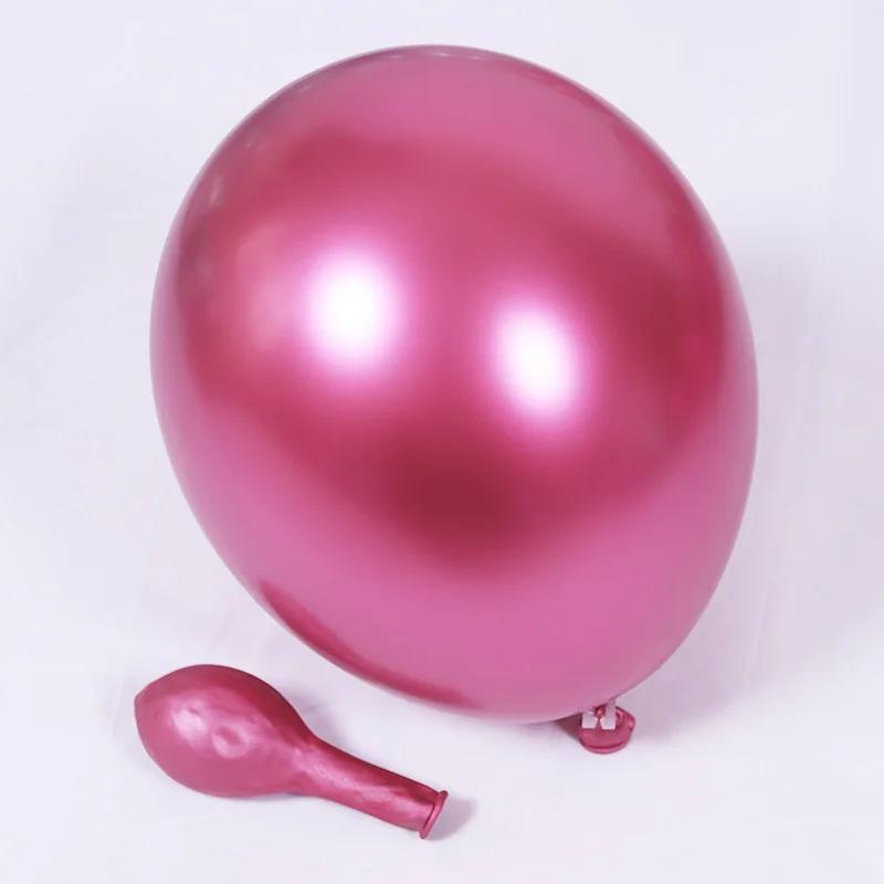 Balões metálicos para decoração, bolas metálicas, suprimentos para festas de casamento e aniversário, dourado e rosa, 5 polegadas, 12 polegadas, 18 polegadas, 10 unid - Image 1