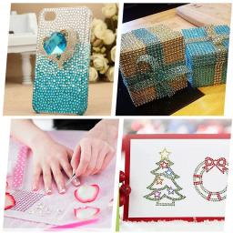 Adesivos de strass cristal 20 folhas = 3440 peças, jóia de enfeite diy, diamante colorido de pedras preciosas para face, unhas, artesanato, decoração de cartões - Image 5