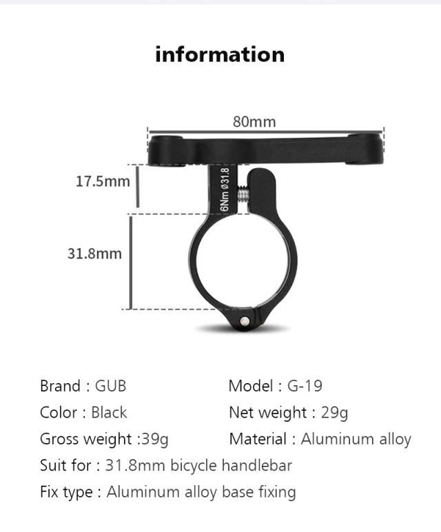 Suporte de Garrafa para Bicicleta com Adaptador de Alumínio para Guidão de 31.8mm - Ideal para MTB e Bicicletas de Estrada