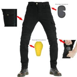 Volero 2022 novo quatro estações da motocicleta equitação jeans hóquei calças de motocross proteção 06 preto verde masculino engrenagem proteção - Image 1
